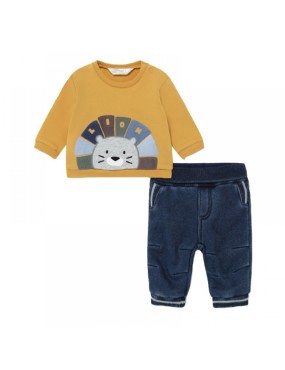 Παιδικό Σετ με Παντελόνι Χειμερινό για Αγόρι - Κίτρινο